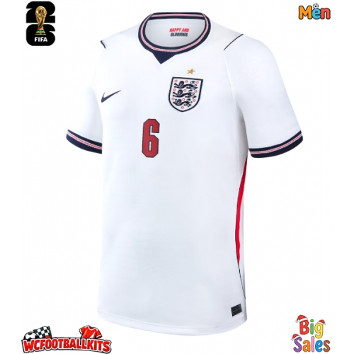 England Marc Guehi #6 Replica Home Stadium Shirt World Cup 2026 Short Sleeve